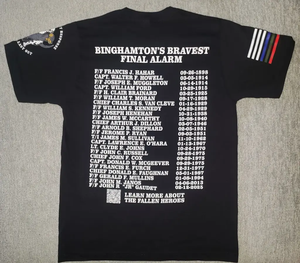 Binghamton's Bravest Final Alarm Men's Fine Jersey Tee