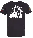"WOLVERINES" (Front Design) Men's / Unisex Black Short Sleeve Tee
