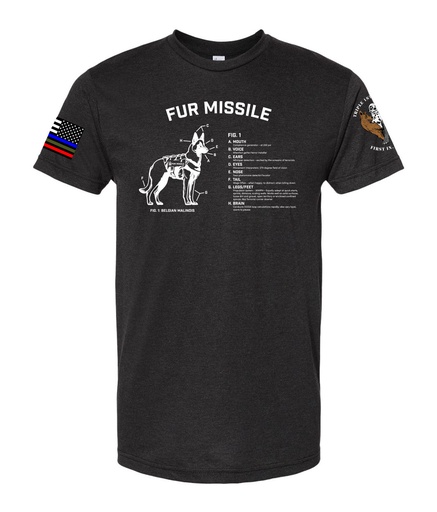 "Fur Missile" Men's / Unisex Fine Jersey Cotton Tee