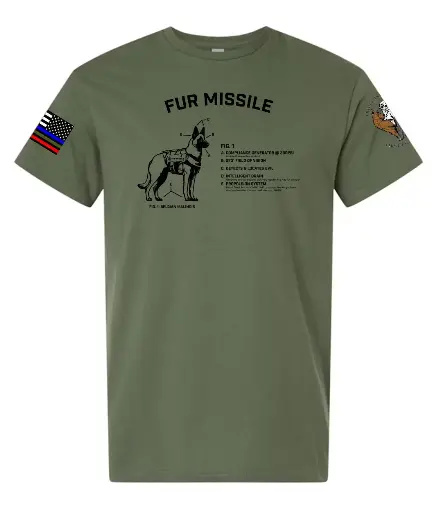 "Fur Missile" Men's / Unisex Fine Jersey Cotton Tee