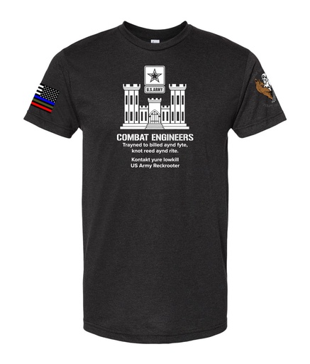 "Combat Engineers" Men's Fine-Jersey Tee