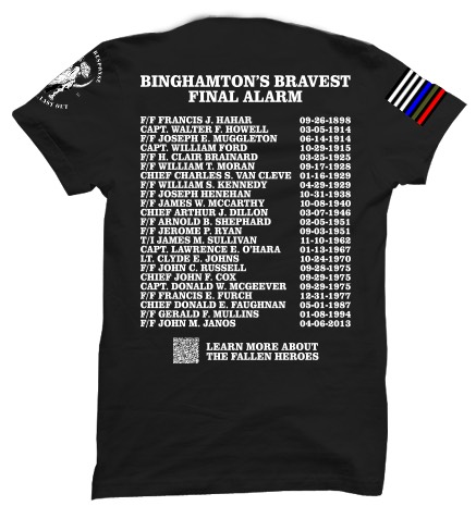 DISCONTINUED SOON Binghamton's Bravest Final Alarm Men's Fine Jersey Tee