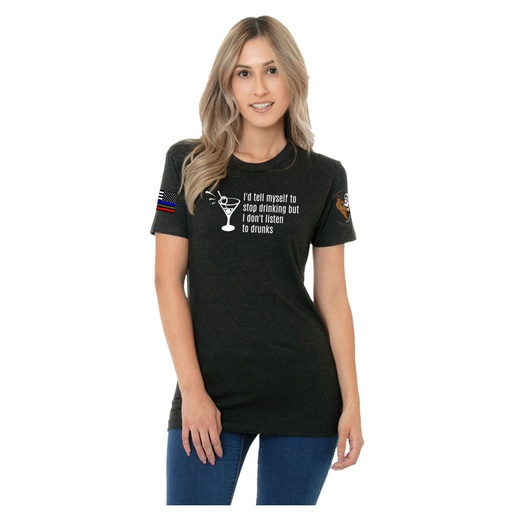 "Don't Listen to Drunks" Women's Fine-Jersey Tee