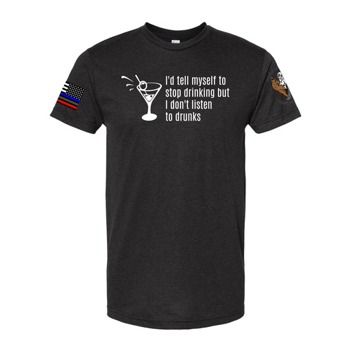 "Don't Listen to Drunks" Men's Fine-Jersey Tee