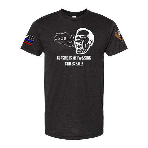 "Cursing Is My Stress Ball" Men's Fine-Jersey Tee